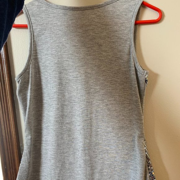 Sparkly Tank Top With Deep V-Neck - Picture 2 of 4